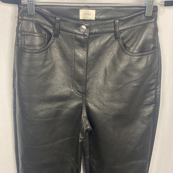 Wilfred The Melina™ Cropped Pant Vegan Leather Cropped Pants Black Size 4 - Picture 6 of 16